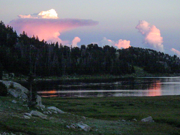 Becker Lake sunset
